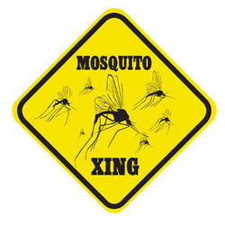 Crossing Mosquito Sign