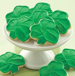 36 Frosted St Patrick's Day Shamrock Cookies