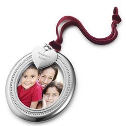 Oval Photo Picture Frame Christmas Ornament