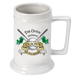 Personalized 19th Hole German Beer Stein