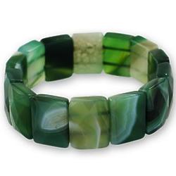 Amazon Green Agate Stretch Bracelet