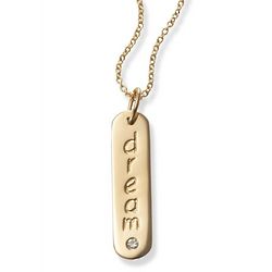 Dream Necklace in 14k Gold with Diamond
