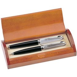 Executive Personalized Ball Pen and Roller Ball Pen Set