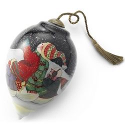 Wish Upon a Star Hand-Painted Christmas Ornament