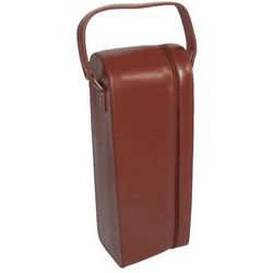 Leather Personalized Single Wine Case