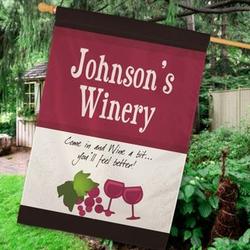 Personalized Winery House Flag