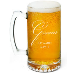 Personalized Groom Beer Mug