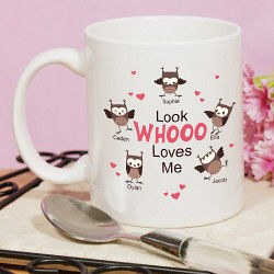 Look Whoo Loves Me Valentine Coffee Mug