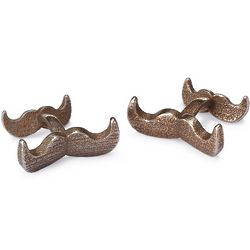 Stainless Steel Moustache Cufflinks