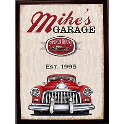 Personalized Car Garage Wood Sign