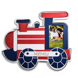 Personalized Train Wall Art with Frame