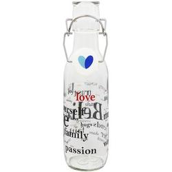 Love Believe 500 ml Glass Water Bottle