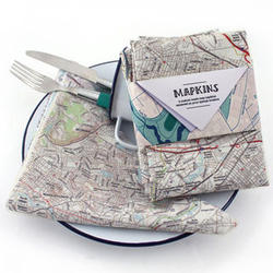 Hometown Map Personalized Kitchen Napkins