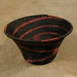 Large Recycled Woven Copper Wire Basket