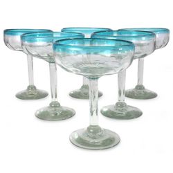 Aquamarine Margarita Glass Set