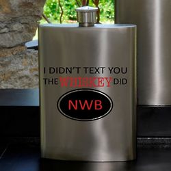 Personalized Texting Whiskey Flask