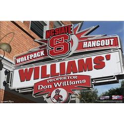 North Carolina State Wolfpack Personalized Pub Sign Canvas