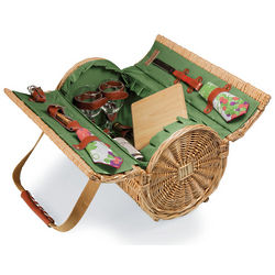 18" Verona Willow Picnic Basket for Two
