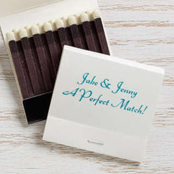 Personalized 30-Strike Matches Wedding or Anniversary Favors