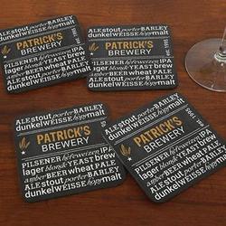 My Brewery Personalized Wooden Coasters