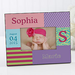 Baby Girl Personalized Picture Frames