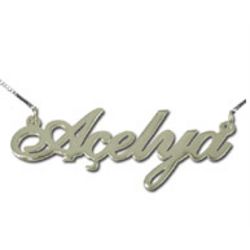 Sterling Silver Turkish Name Necklace