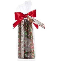 Christmas Chocolate Pretzel Wand Gift Bag