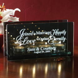 Personalized Wedding Eternity Candle Holder