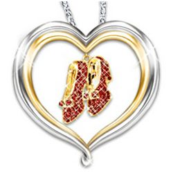 Wizard Of Oz Dorothy's Ruby Slippers Pendant