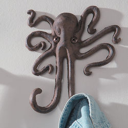 Octopus Cast Iron Wall Hook