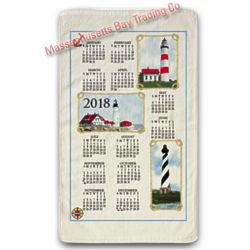 Lighthouses 2018 Calendar Towel