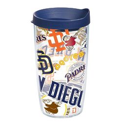 2 San Diego Padres All-Over 16-Ounce Tumblers with Lid
