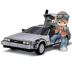 Precious Moments Back to the Future Marty McFly and DeLorean