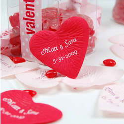 Personalized Heart Shaped Petals