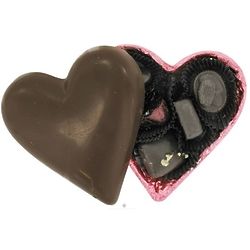 Organic Dark Chocolate Heart Filled with Vegan Chocolates