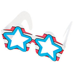 Color Your Own Patriotic Star Glasses