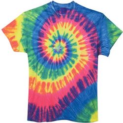Neon Spiral Tie-Dye T-Shirt