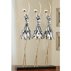 Three Ballerinas Metal Sculpture
