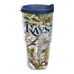 2 Tampa Bay Rays RealTree Camo 16-Ounce Tumblers with Lid