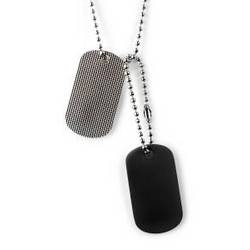 'Gray Area' Dogtag Necklace