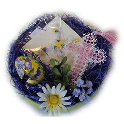 Religious Easter Greetings Basket