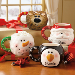 Personalized Christmas Character Mug