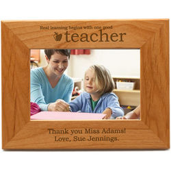 Personalized Teacher Wood Photo Frame