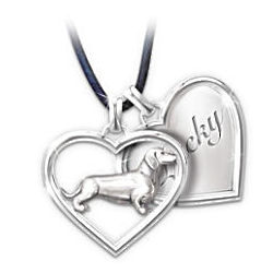 Best Friends Forever Dachshund Personalized Necklace