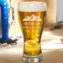 Rocky Mountain Personalized Pilsner Glass