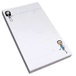 Lines of Love Notepad
