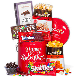 Sweets for My Valentine Popcorn and Candy Gift Tin