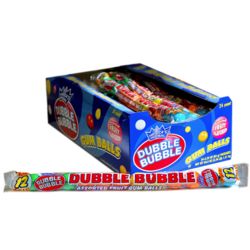 24 Dubble Bubble Assorted Gumball Tubes