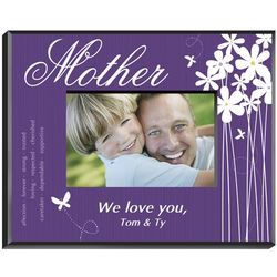 Personalized Mother Blooming Butterfly Picture Frame
