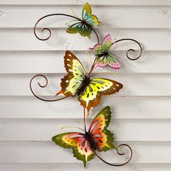 Butterfly Scroll 3D Metal Wall Art
